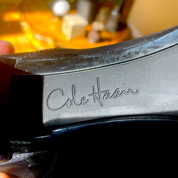 Cole Haan. Black leather boots! 9.5 only worn 1 time! - Picture 1 of 4